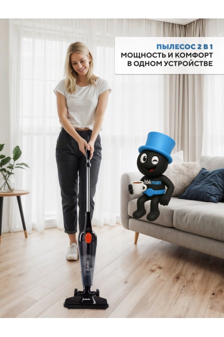 Вертикальный пылесос BBK BV2900 (черный/оранжевый) 1