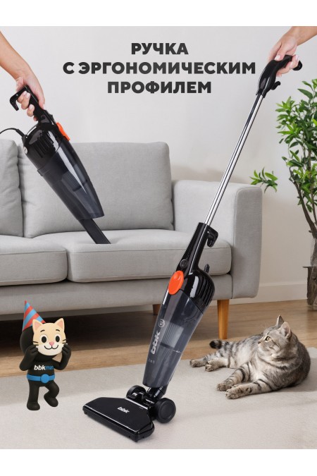 Вертикальный пылесос BBK BV2900 (черный/оранжевый) 5