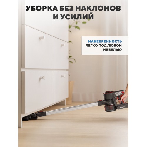 Вертикальный пылесос BBK BV3004 (серый/красный) 1