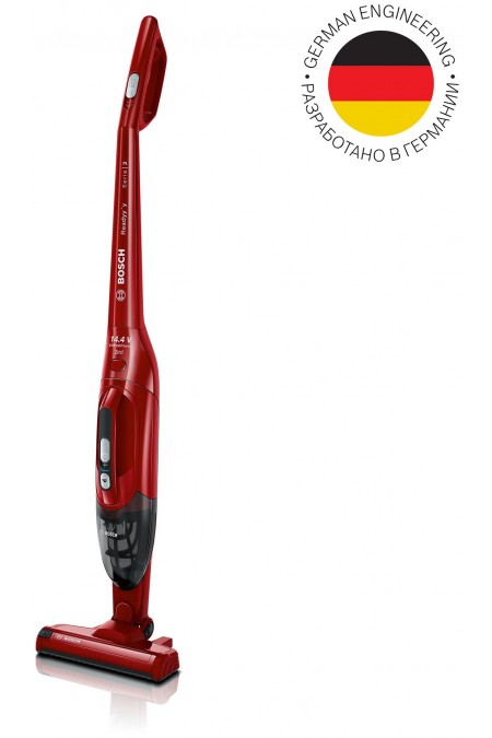 Вертикальный пылесос Bosch BBHF214R (красный) 