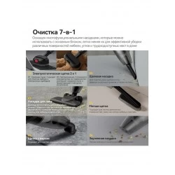 Вертикальный пылесос Deerma Combo DX600S (серый)