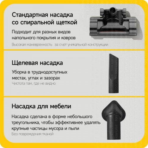 Вертикальный пылесос Deerma DX700 Pro (черный) 8