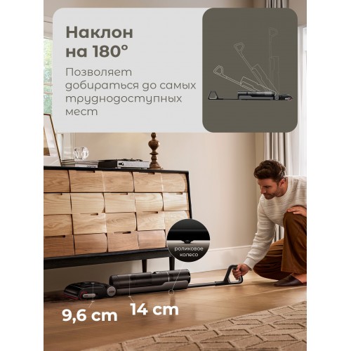 Вертикальный пылесос Dreame H15S (черный) 8
