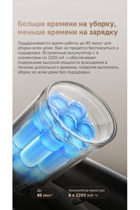 Вертикальный пылесос Dreame R10S Lite (черный) 8