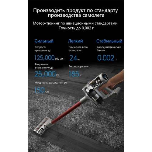 Вертикальный пылесос Dreame V11 Cordless Vacuum Cleaner (VVN6) (серый/красный) 6