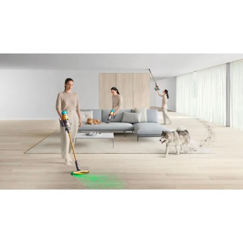 Вертикальный пылесос Dyson V12 Detect Slim Absolute SV46 (448870-01) (золотистый/серебристый) 5