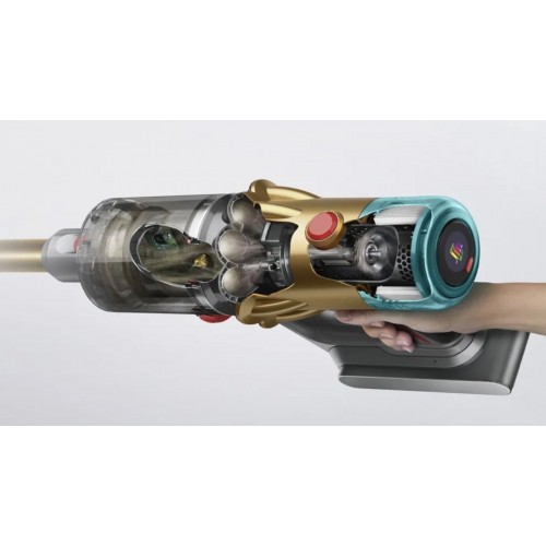 Вертикальный пылесос Dyson V12 Detect Slim Absolute SV46 (448870-01) (золотистый/серебристый) 6