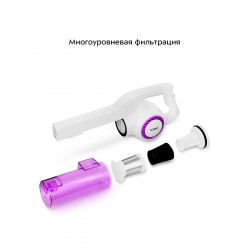 Вертикальный пылесос Kitfort КТ-5105-1 (белый/фиолетовый)