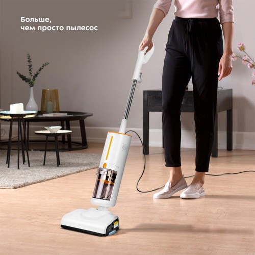 Вертикальный пылесос Kitfort КТ-5157-2 (белый/оранжевый) 1