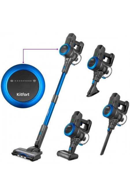 Вертикальный пылесос Kitfort КТ-5175-1 (синий/черный) 