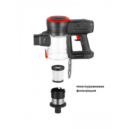 Вертикальный пылесос Kitfort КТ-5175-2 (красный/черный) 7