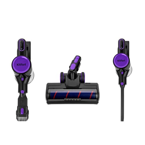 Вертикальный пылесос Kitfort КТ-5236 (черный/фиолетовый) 1