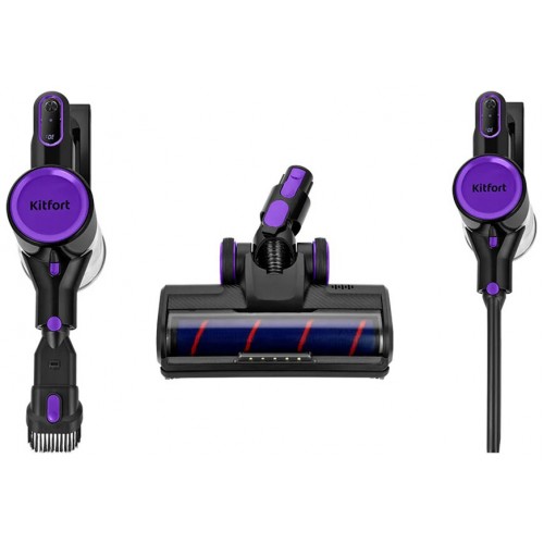 Вертикальный пылесос Kitfort КТ-5236 (черный/фиолетовый) 4