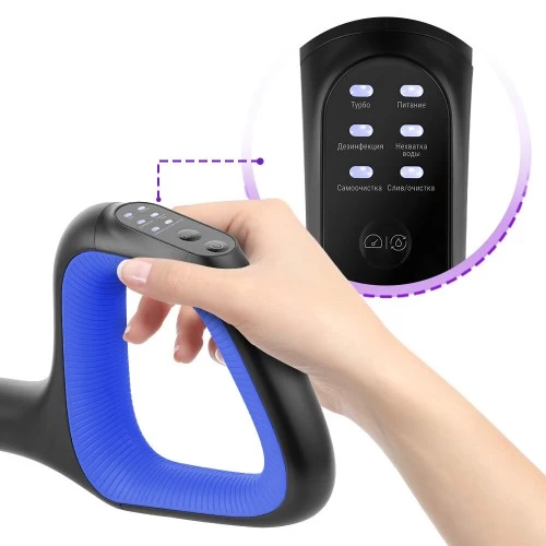 Вертикальный пылесос Kitfort KT-5238-2 (черный/синий) 4