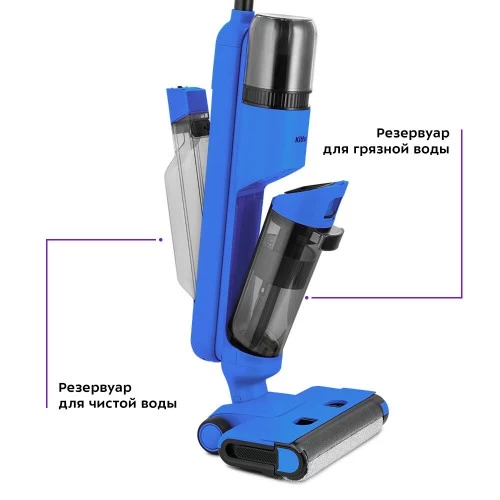 Вертикальный пылесос Kitfort KT-5238-2 (черный/синий) 5