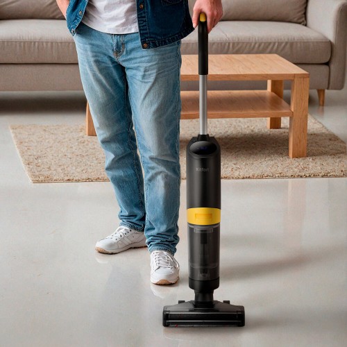 Вертикальный пылесос Kitfort КТ-5258 (черный/желтый) 1