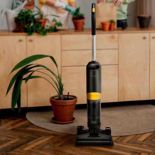 Вертикальный пылесос Kitfort КТ-5258 (черный/желтый) 6