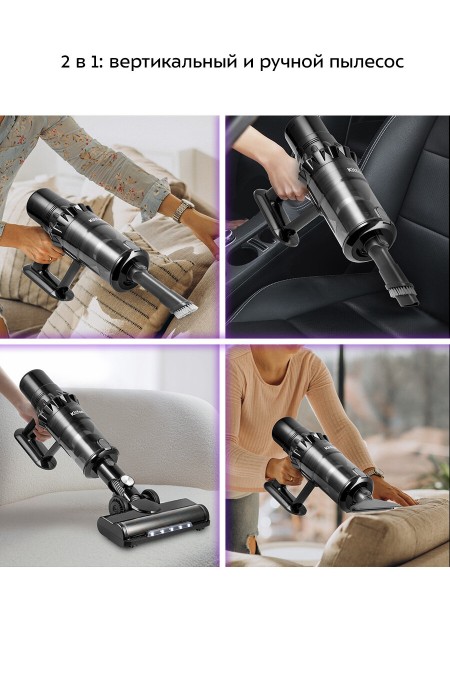 Вертикальный пылесос Kitfort КТ-5284 (черный) 2