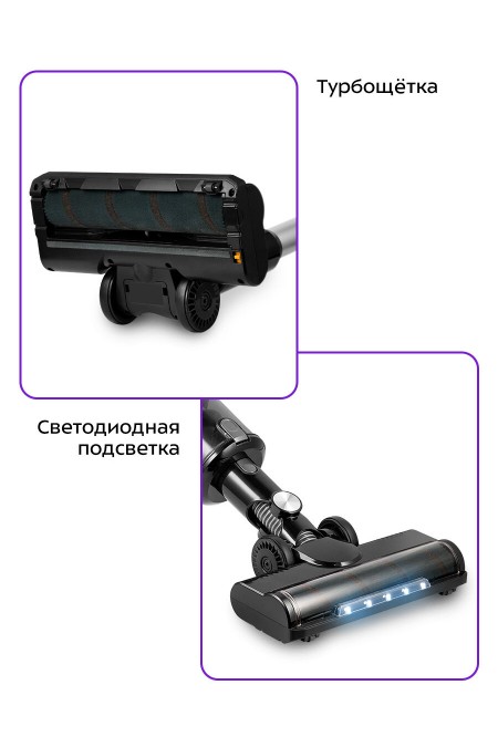 Вертикальный пылесос Kitfort КТ-5284 (черный) 3