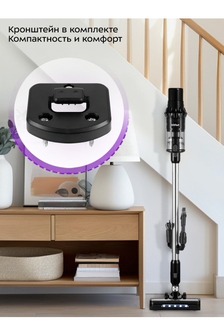 Вертикальный пылесос Kitfort КТ-5284 (черный) 6