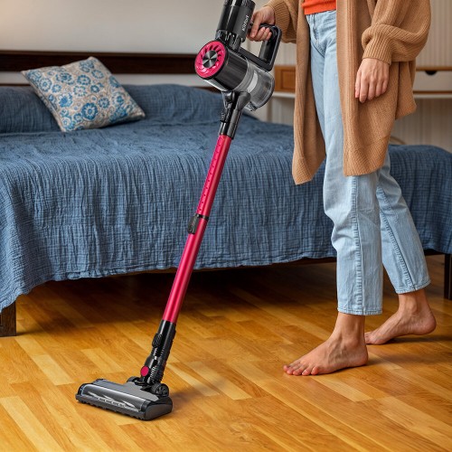 Вертикальный пылесос Kitfort КТ-5291 (черный/розовый) 1