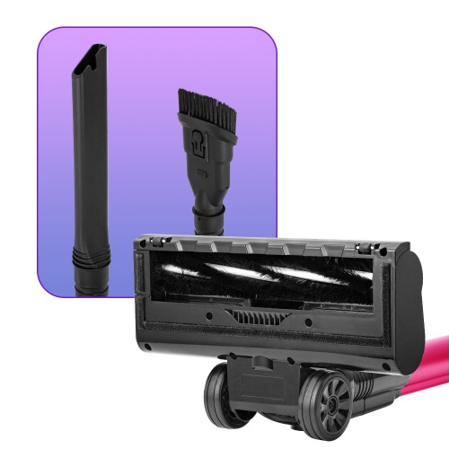 Вертикальный пылесос Kitfort КТ-5291 (черный/розовый) 3