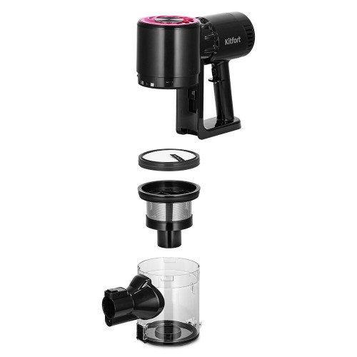 Вертикальный пылесос Kitfort КТ-5291 (черный/розовый) 6
