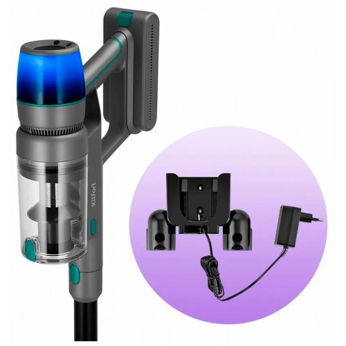 Вертикальный пылесос Kitfort КТ-5305 (серый/синий) 9