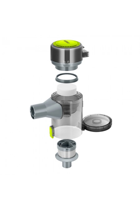 Вертикальный пылесос Kitfort КТ-5306 (серый/зеленый) 3