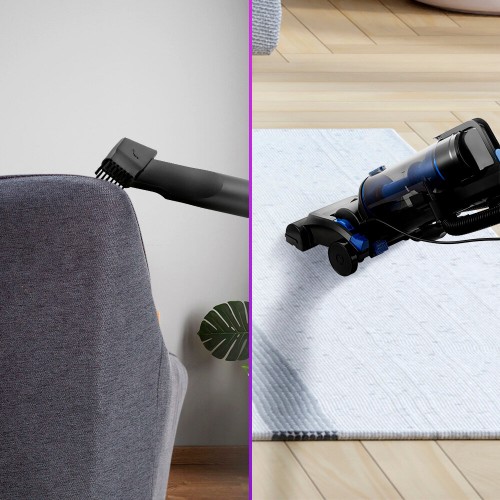 Вертикальный пылесос Kitfort КТ-5318 (черный/синий) 2