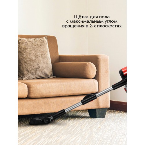 Вертикальный пылесос Kitfort КТ-5389 (черный/красный) 1