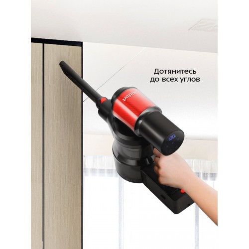 Вертикальный пылесос Kitfort КТ-5389 (черный/красный) 5