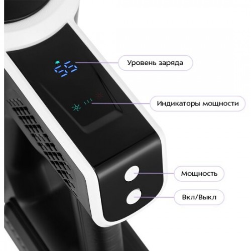 Вертикальный пылесос Kitfort КТ-5393 (черный/серебристый) 4