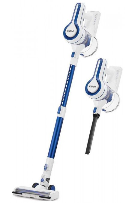 Вертикальный пылесос Kitfort КТ-5512 (белый/синий) 
