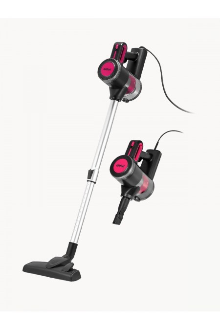 Вертикальный пылесос Kitfort КТ-5515 (черный/розовый) 