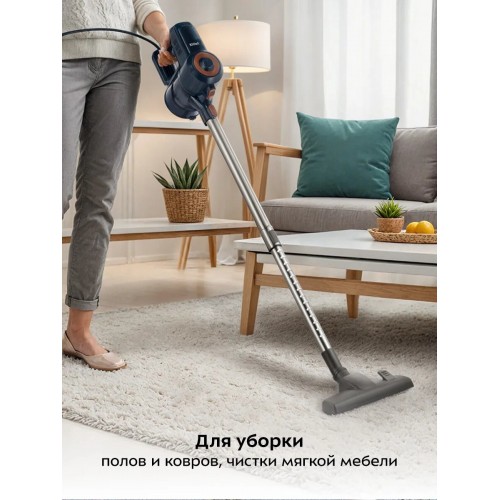 Вертикальный пылесос Kitfort КТ-5531 (синий/черный) 9