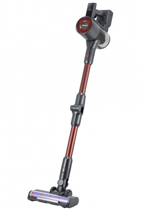 Вертикальный пылесос Kitfort КТ-5539 (красный/серый) 