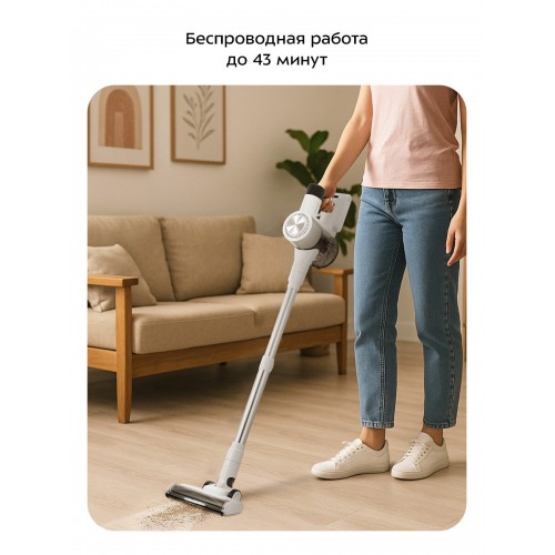 Вертикальный пылесос Kitfort КТ-5548 (белый/серебристый) 1