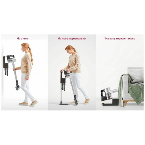 Вертикальный пылесос LG CordZero A9N- CORE (черный/серебристый) 7