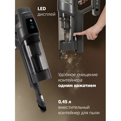 Вертикальный пылесос Polaris PVCS 6020 Cyclonic Way PRO Wi-Fi IQ Home (графитовый) 4