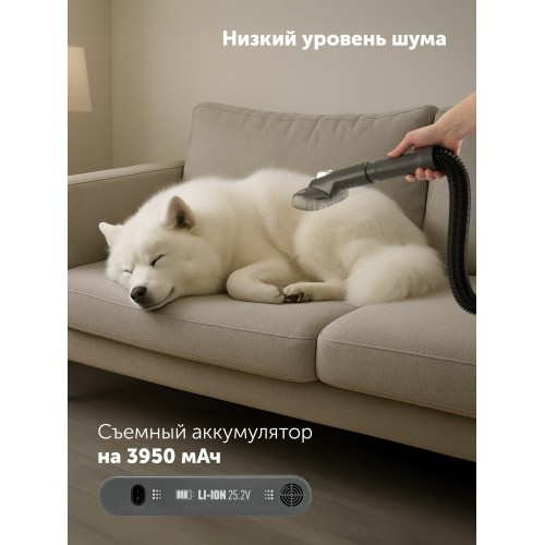 Вертикальный пылесос Polaris PVCS 6020 Cyclonic Way PRO Wi-Fi IQ Home (графитовый) 7