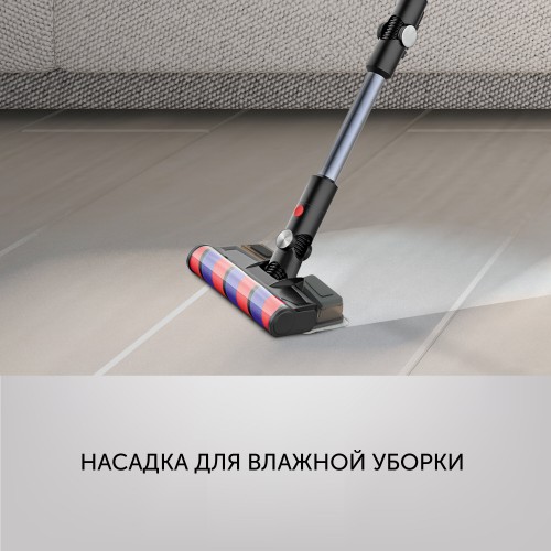 Вертикальный пылесос Polaris PVCS 7090 HandStickPRO Aqua (серый/черный) 3