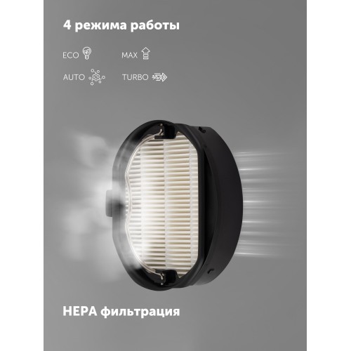Вертикальный пылесос Polaris PVCS 8200 Handstick Duo Pro Wi-Fi IQ Home (черный) 1