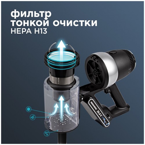 Вертикальный пылесос Redmond RV-UR375 (черный) 7