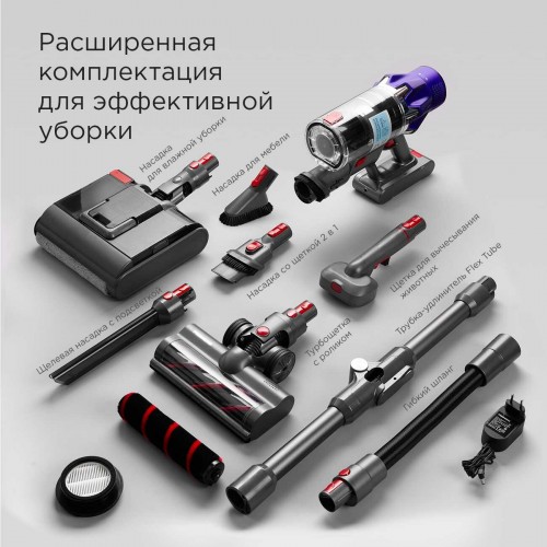 Вертикальный пылесос Redmond VH-1319 (серый) 4