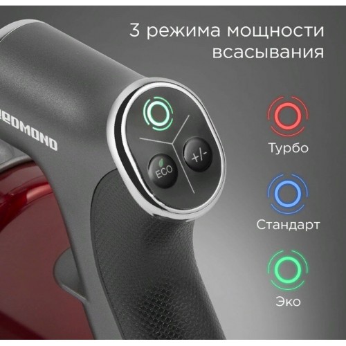 Вертикальный пылесос Redmond VH1310 (серый) 2