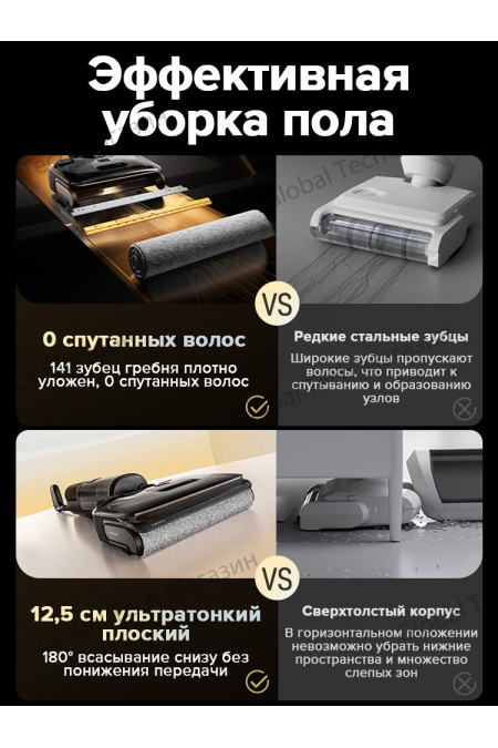Вертикальный пылесос Roborock F25 LT (черный) 3