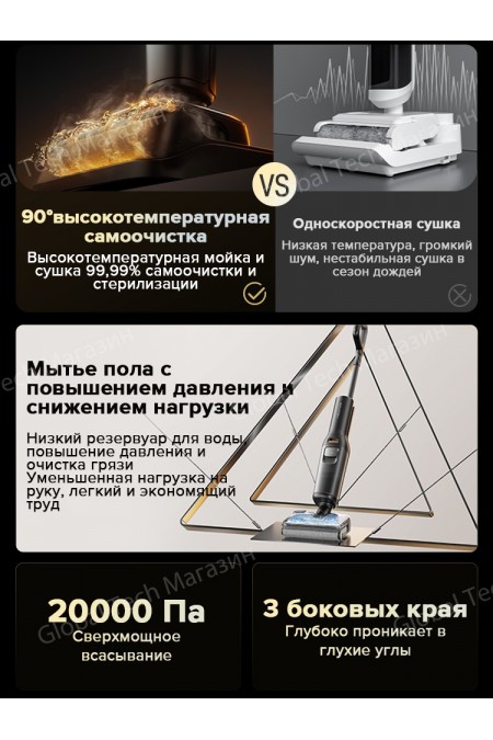 Вертикальный пылесос Roborock F25 LT (черный) 5