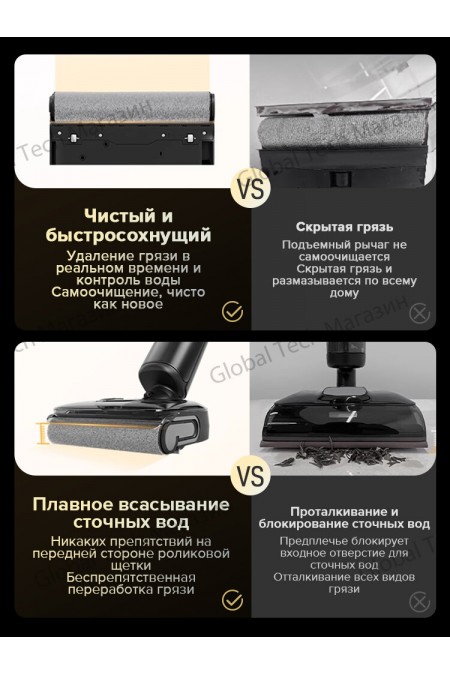 Вертикальный пылесос Roborock F25 LT (черный) 6