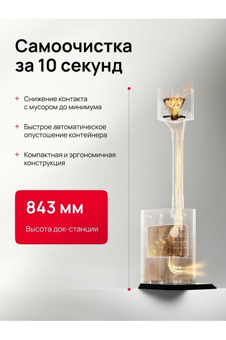 Вертикальный пылесос Roborock H60 Hub (белый) 2